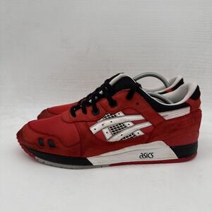 ASICS Gel Lyte III 3 Black Red White H30DK Men's US 13 Ronnie Fieg Kith OG